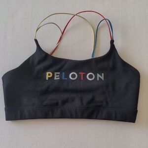 Peloton Sports Bra Women's Size XL Black Yellow Red Blue Green Straps